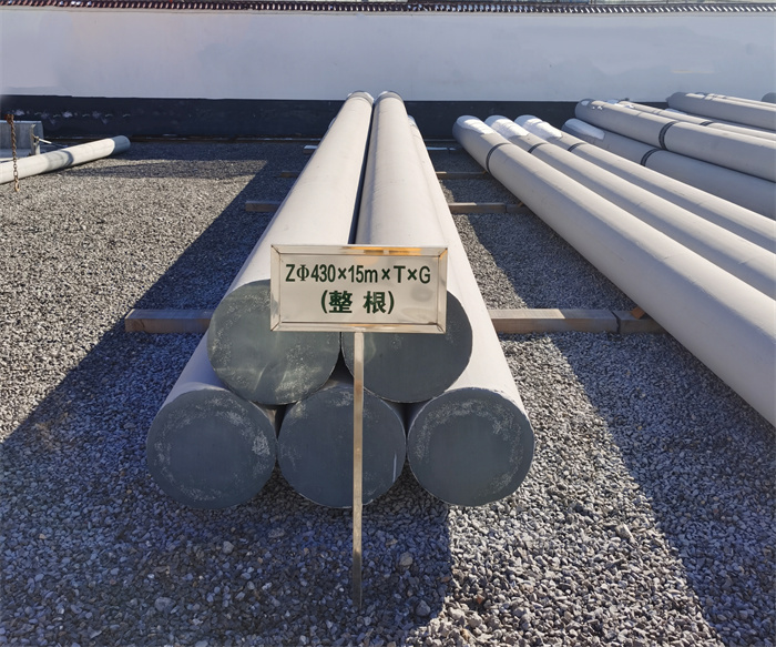 阳江430×15米×T×G终端电线杆